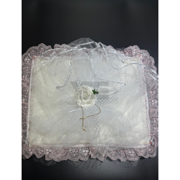 Tüllü çeyiz bohçası – Özel dikim, işlemeli zarif tasarım