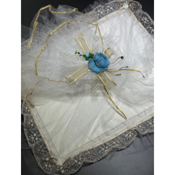 Tüllü çeyiz bohçası – Özel dikim, işlemeli zarif tasarım